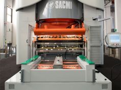 Sacmi CRS (Fast Mould Changeover), a global standard for high tonnage presses