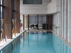 FILA in Corea del Sud per ripristinare e proteggere la bellezza dei pavimenti in marmo della piscina del centro ricerche Cha Bio Complex