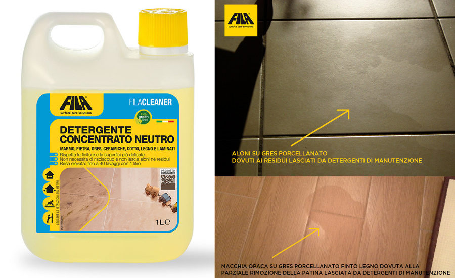 FILACLEANER: Detergente concentrato neutro per la pulizia delicata di  pavimenti e rivestimenti