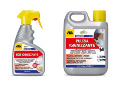 FILA Surface Care Solutions: dopo la pulizia di fondo si può  igienizzare. E non viceversa. Nuovi prodotti Rapidsan e Sanifast.