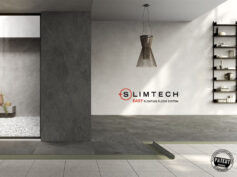 Lea ceramiche: il primo sistema di posa a secco senza colla certificato con slimtech plus.