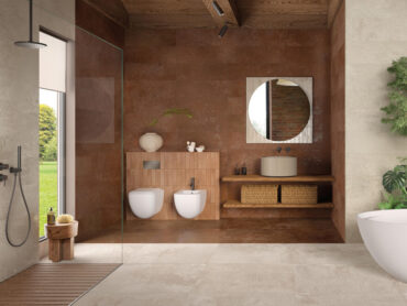 FAP Ceramiche presenta Oxide: preziosi bagliori metallici per ambiente di stile